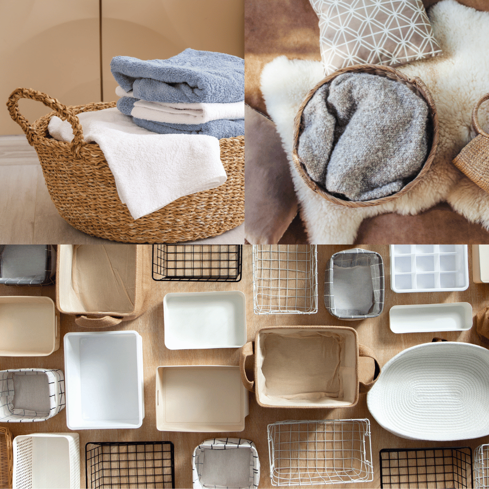 Keep Your Living Room Organized With These Chic Blanket Baskets