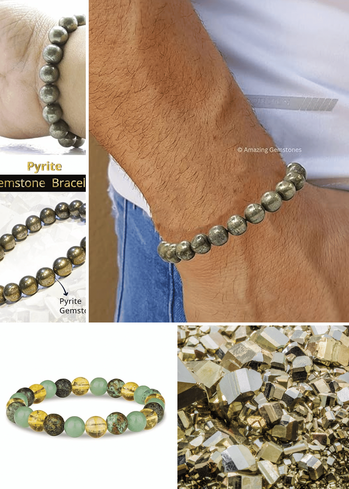 Pyrite Bracelets on Amazon